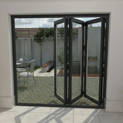 Aluminum Bifold Door 108″Wx80″H