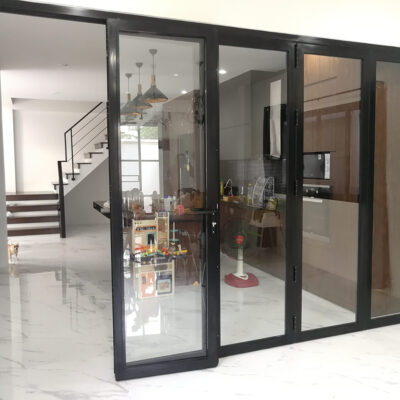 Aluminum Bifold Door 168″Wx96″H